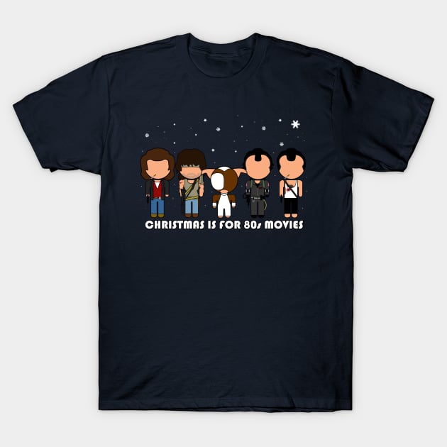 Christmas Is For 80s Movies - "Vector-Eds" T-Shirt by TwistedKoala